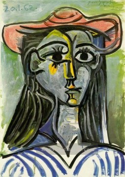 Pablo Picasso Werke - Frau au chapeau Buste 1962 kubist Pablo Picasso